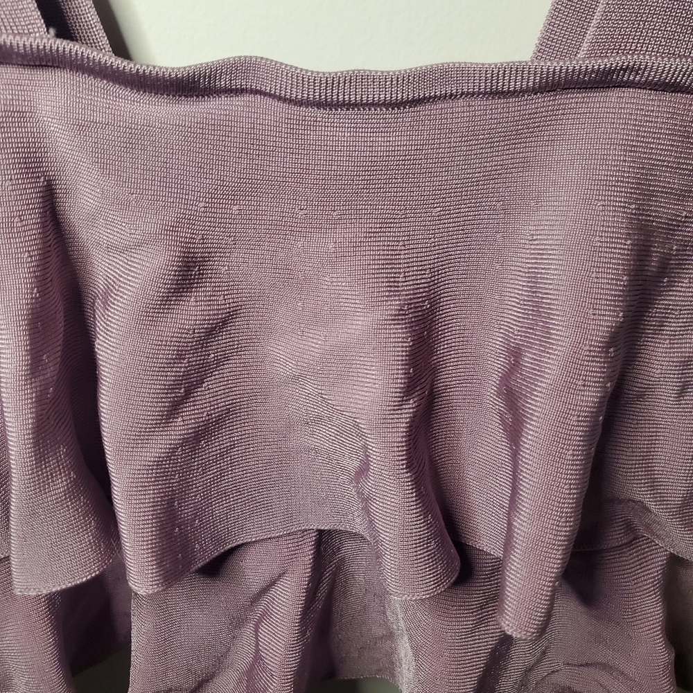 M Zara Ruffled Crop Top - Picture 3 of 5